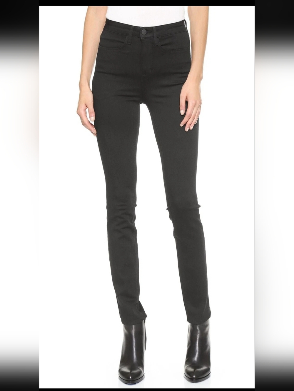 AYR Hi-Rise Skinny Jean In Black